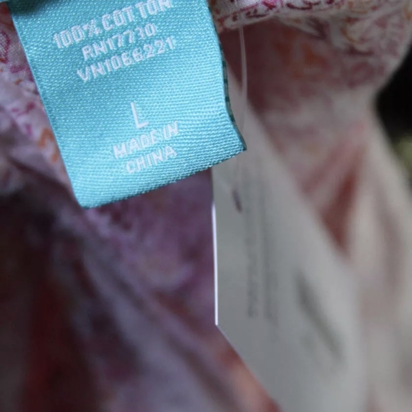 Calypso St Barth X Target White Pink Abstract Print Dress, L, EUC - Picture 6 of 6